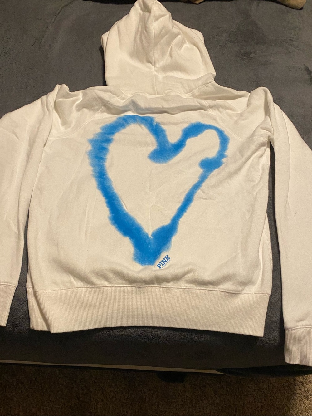 Pink Victoriaβs Secret vintage y2k heart pullover logo hoodie